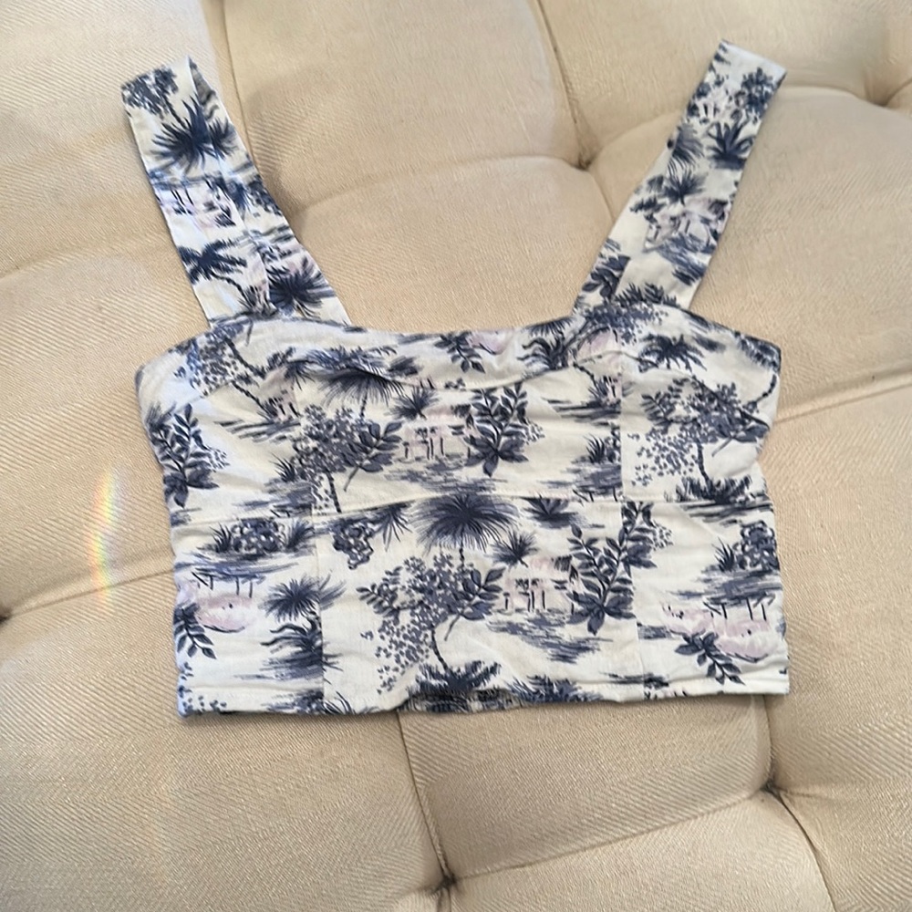 Abercrombie & Fitch Linen Blend Top